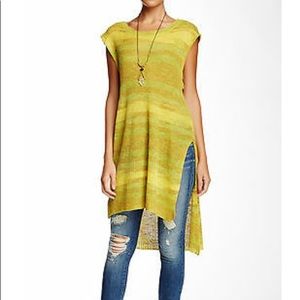 Free People Sunny Days Sweater Lemon Combo